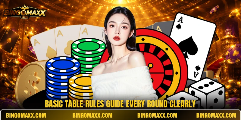 Basic table rules guide every round clearly