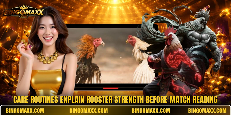Care routines explain rooster strength before match reading