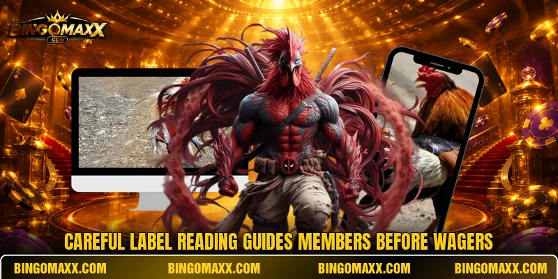 Careful label reading guides members before wagers