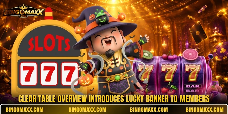 Clear table overview introduces Lucky Banker to members