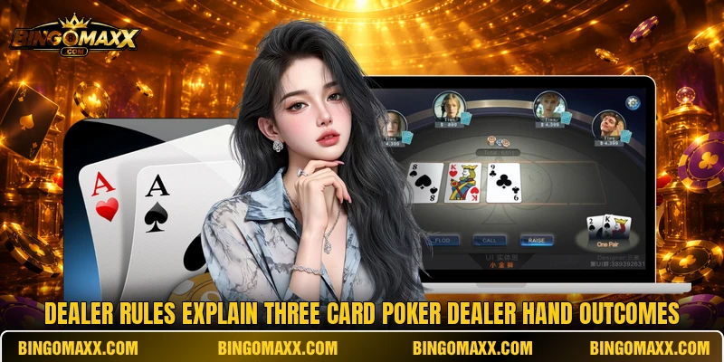 Dealer rules explain three card poker dealer hand outcomes