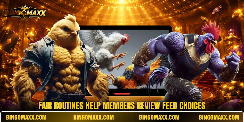 Fair routines help members review feed choices