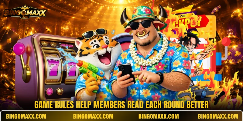 Game rules help members read each round better