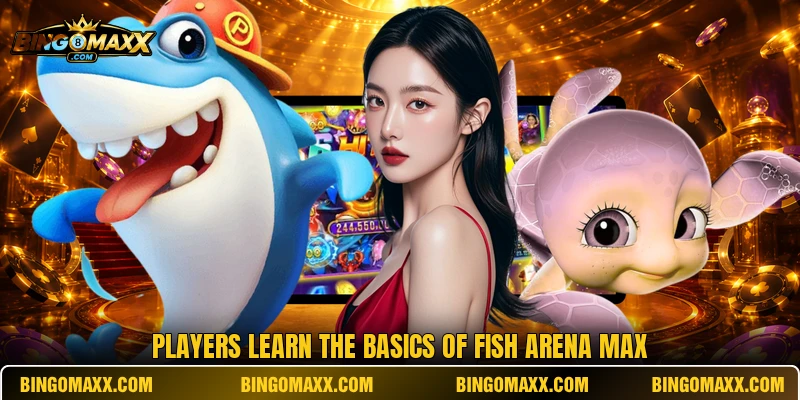 Players learn the basics of Fish Arena Max