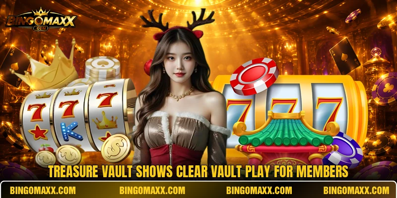 Treasure Vault shows clear vault play for members